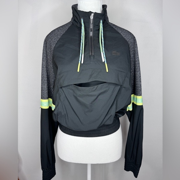 Lacoste Windbreak Black/Green Sold Out - Picture 1 of 5